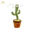 Electric Dancing Cactus Plant Stuffed Toy With Music And Big Cute Eyes-1