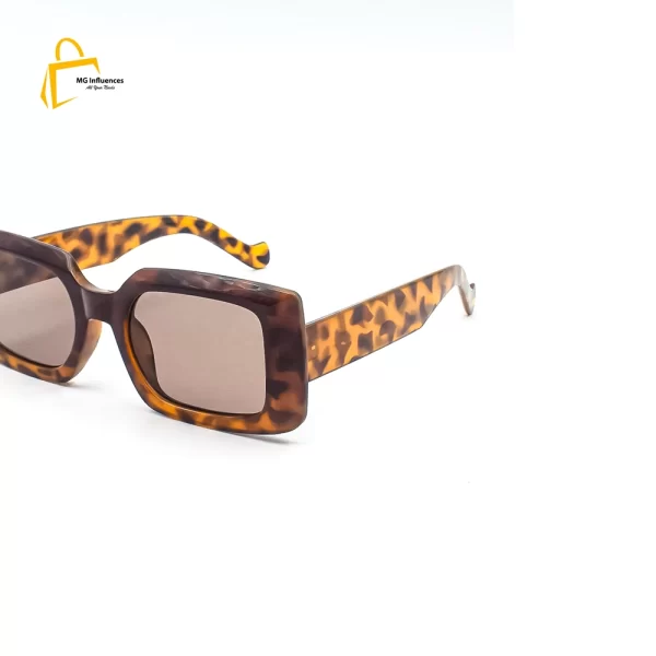 Women's Fashion Rectangular Sunglasses, Tortoise / Brown-4