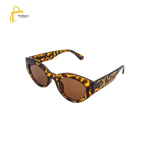 oval frame sunglasses - Brown