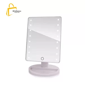 22 Led Light Rotatable Makeup Mirror , White-1