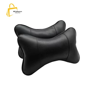 2-Piece Car Seat Neck Pillow, Black-1