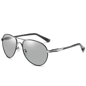 Classic Polarize Aviator Sunglasses, Dark Grey - MG Influences-1