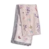 Flower & Butterfly Design Silk Ladies Fashion Long Scarf - 90cm x 180cm-3