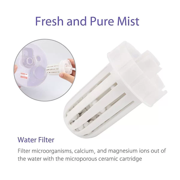 Cool Mist Ultrasonic Humidifier, White-3