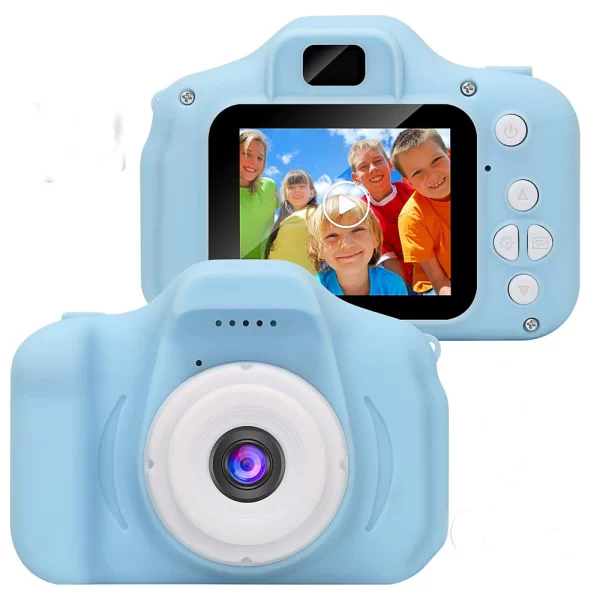 Mini Rechargeable 8MP HD Digital Kids Camera, Blue-3
