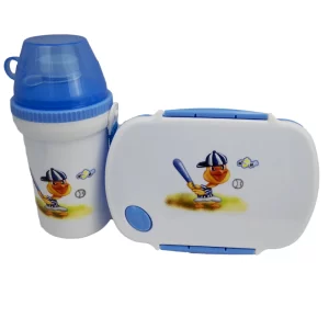 Lunch Box with Water Bottle Blue