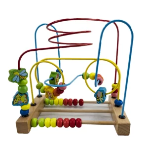 Early education toys for kids - wooden bead maze toy