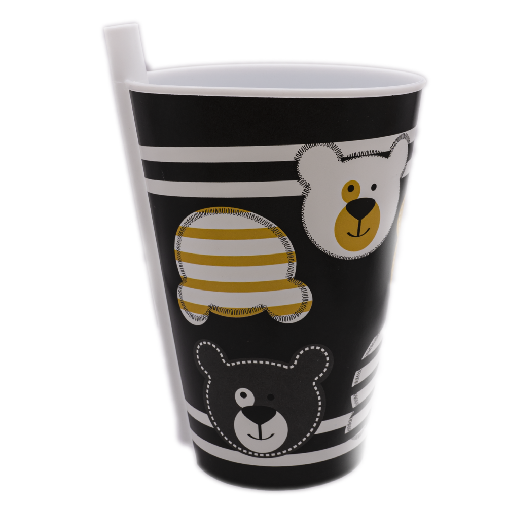 cute panda printed No spill sippy cup