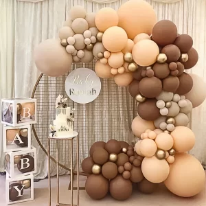 party decorations - brown balloon set