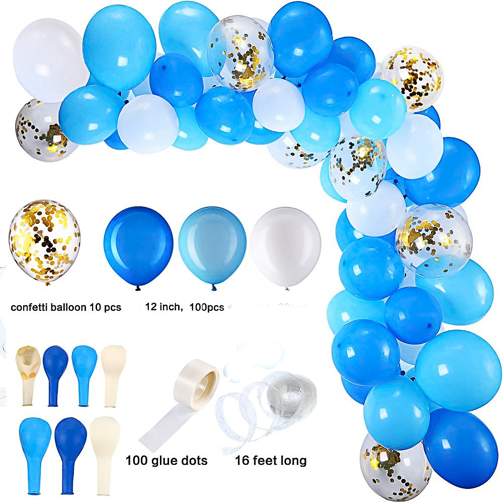 party supplies - blue balloon set