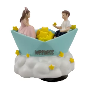 decorative cloud boat musical box