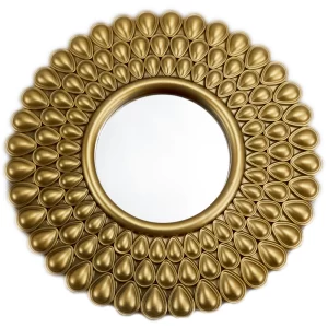 decorative mirrors - sunflower shaped round mirror