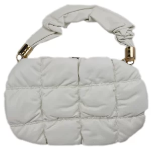 Ladies Bags - Women Handbags - Mini quilted White handbag