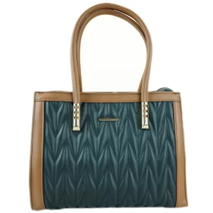 Ladies Purses & Handbags - green quilted handbag